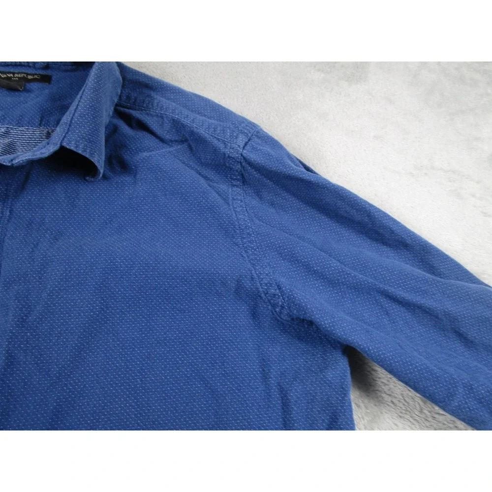 Banana Republic Shirt‎ Mens Medium Blue Button Down Long Sleeve Preppy